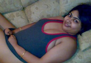 Shy Tamil girl with tshirt